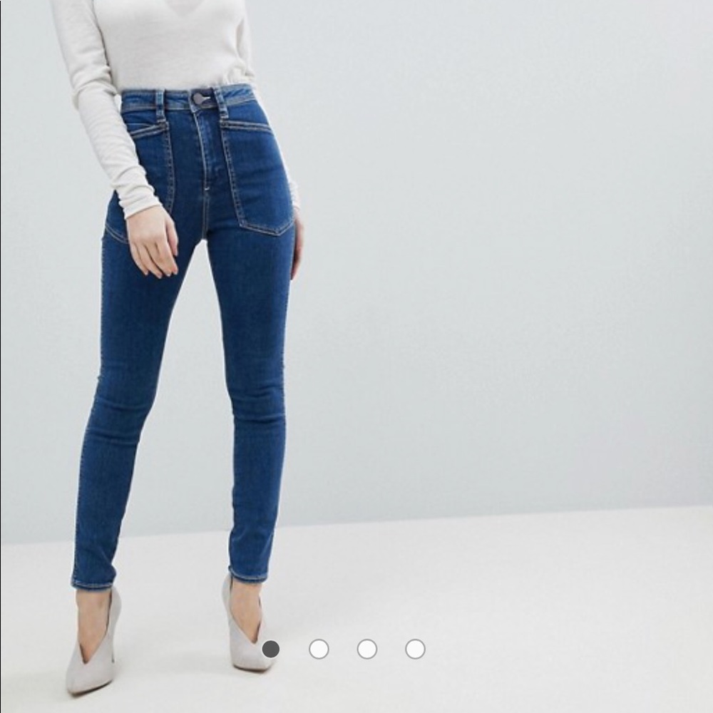 ASOS Design Ridley High Waisted Skinny Jeans